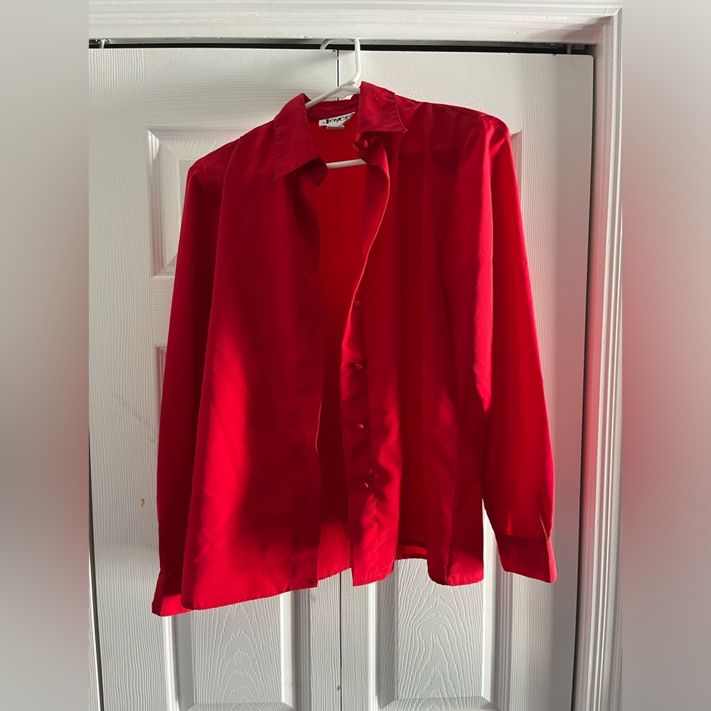 Red Button Down Shirt